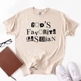 thumbnail image 3 of God's Favorite Lesbian T-Shirt, Pride Tee, 3 of 4