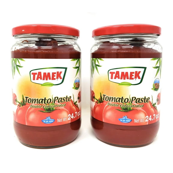 Tamek Tomato Paste Double Concentrate (2 KKS1 Pack, Total of 1400g)