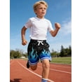 thumbnail image 3 of Lanbubble Boys' Athletic Shorts Quick Dry Stretch Elastic Waist Bottoms Big Boy Mesh Breathable Active Running Workout Shorts for Youth (7-12 Years), 3 of 8