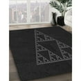 thumbnail image 2 of Ahgly Company Indoor Square Patterned Night Black Area Rugs, 4' Square, 2 of 6