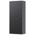 thumbnail image 6 of Garvee Metal Storage Cabinet, 71" Tall Cabinet with Doors & Adjustable Shelves for Home, Office, Warehouse, Tool, Black, 6 of 6