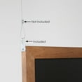 thumbnail image 5 of M&T Displays Slide-In Wood Frame with Double Sided Chalkboard for Ad Frame for Restaurant, Store, Office, Wedding, Party, Event, Home (Dark Wood, 16.50x23.40), 5 of 6