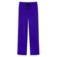 thumbnail image 6 of WAENQINLA Mens Cotton Lounge Pants Lightweight Elastic Waist Sleepwear Trousers Casual Comfy Straight Leg Homewear Pj Bottoms Pajamas Pants with Pockets Purple S, 6 of 6