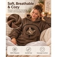 thumbnail image 5 of Pet Carrier Hoodie with Dog Pouch, Sweatshirt Cat Carrying Pocket Hoodie | Zippered Front Carrier for Small Dogs & Cats, Kangaroo Side Pocket, Sleeve Storage Big Size Soft(Brown,2XL), 5 of 9