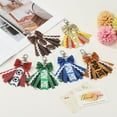 thumbnail image 4 of Llavero de lazo Pin Me de Uxcell, regalos de animadora deportivos, llaveros para mochila, colgante de bolso, regalo de cumpleaños, plateado, 4 of 6