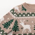 thumbnail image 4 of Wancir Toddler Boy Girl Sweatshirt Christmas Kids Knit Sweatshirt Pullover Sweater elk Tops Warm Deer Tees, 4 of 6