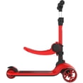 thumbnail image 2 of DAKOTT Ferrari 2-in-1 Kids Kick Scooter, Anti Skid 3 Wheel Light Up Push Scooter with Height Adjustable Removable Seat and Shock Absorbing Thick Wide Kickboard for Boys Girls 3-12yrs, 2 of 6