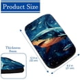 thumbnail image 4 of Shark Soft Furry Printed Car Armrest Cover 12.5x8.2 Inch - Comfortable Armrest Pad Accessories, 4 of 6
