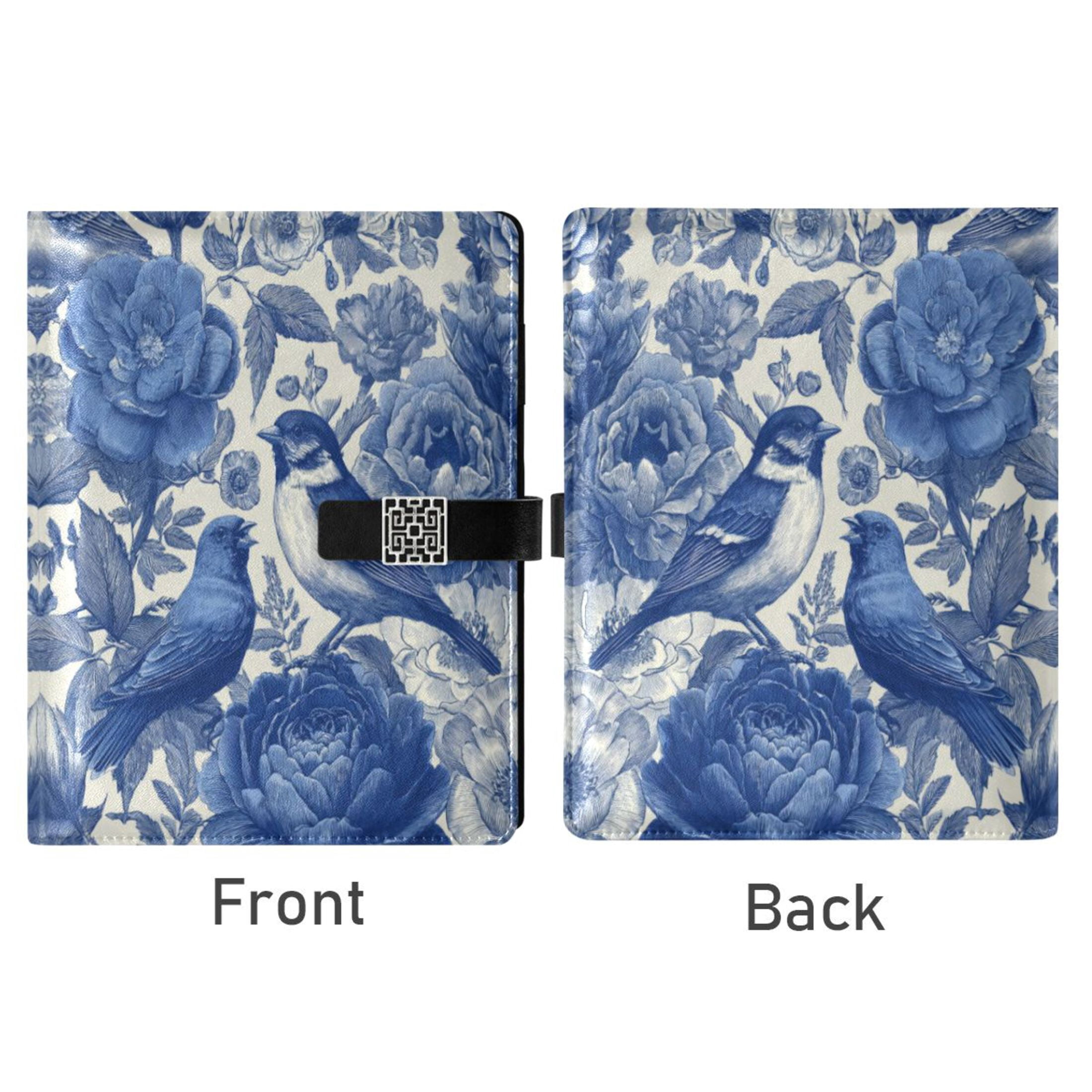 Leather Planner Leather Notebook Notebook Journal Binder Design Pen Pocket Design Convenient for Storage Blue Bird