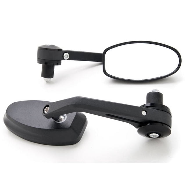 Krator Black Bar End Rear View Mirrors Handlebars 7/8" Compatible with Suzuki V-Strom Vstrom 1000