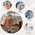 thumbnail image 5 of Blue Pumpkin Fall Table Cloth Waterproof Tablecloths, Thanksgiving Eucalyptus Leaves Beige Tablecloth Dining Table Cover for Kitchen Party Tabletop Outdoor, Square Tablecloth 60x60 Inch, 5 of 9