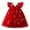 Red, variant on MEZZALL Toddler Girls Sleeveless Embroidered Flowers With Wing Tie Holiday Dress Dance Party Dresses Sundress Soft Sundress, Red, 3-4 Years
