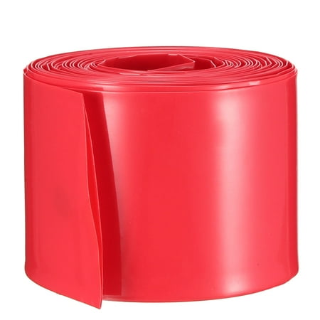 Heat Shrink Tubing Tube 43mm Battery Wrap for 18650 Battery 5M Red