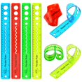 thumbnail image 1 of 8 Packs 4 Colors Flexible Ruler 12 Inch Soft Plastic Ruler Clear Straight Ruler with Inches and Metric for Workshop Office School Home Supplies, 1 of 6