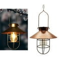 thumbnail image 3 of Farol solar con varilla para colgar, lámpara colgante decorativa para patio. Bronce, 3 of 9