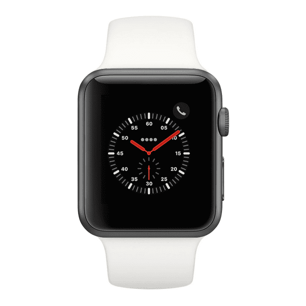 Apple Watch Series 2 - 42mm, WiFi - Space Gray with White Sport Band -  Scratch & Dent