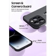 thumbnail image 5 of for iPhone 15 Plus Camera Lens Protector Silicone Case, Ultra-Thin Lightweight Bumper/Frameless Slim Cover, Minimalist Yet Protective Bumper Shell (Black), 5 of 12
