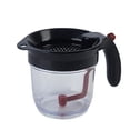 thumbnail image 1 of Separador de grasa para salsa Separador de aceite con liberación inferior: salsa, sopa y dispensador de liberación inferior más saludables Separador de aceite con colador, 1 of 5
