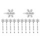 thumbnail image 1 of 12 pinzas para el pelo con forma de copo de nieve para mujer, horquillas de aleación, pasadores para el pelo de invierno, para ir de compras al aire libre y viajar., 1 of 6