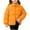 Orange, variant on KyCheLot Winter Jacket for Girls Button Lapel Neck Long Sleeve Jackets Comfy Thermal Windproof Outerwear