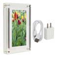 thumbnail image 2 of 7 Inch Acrylic Video Picture Frame, 4GB 1024x600 Digital Picture Frame With HD LCD Display, 1500 MAh Motion Video Frame For  Desk Decoration, 2 of 8