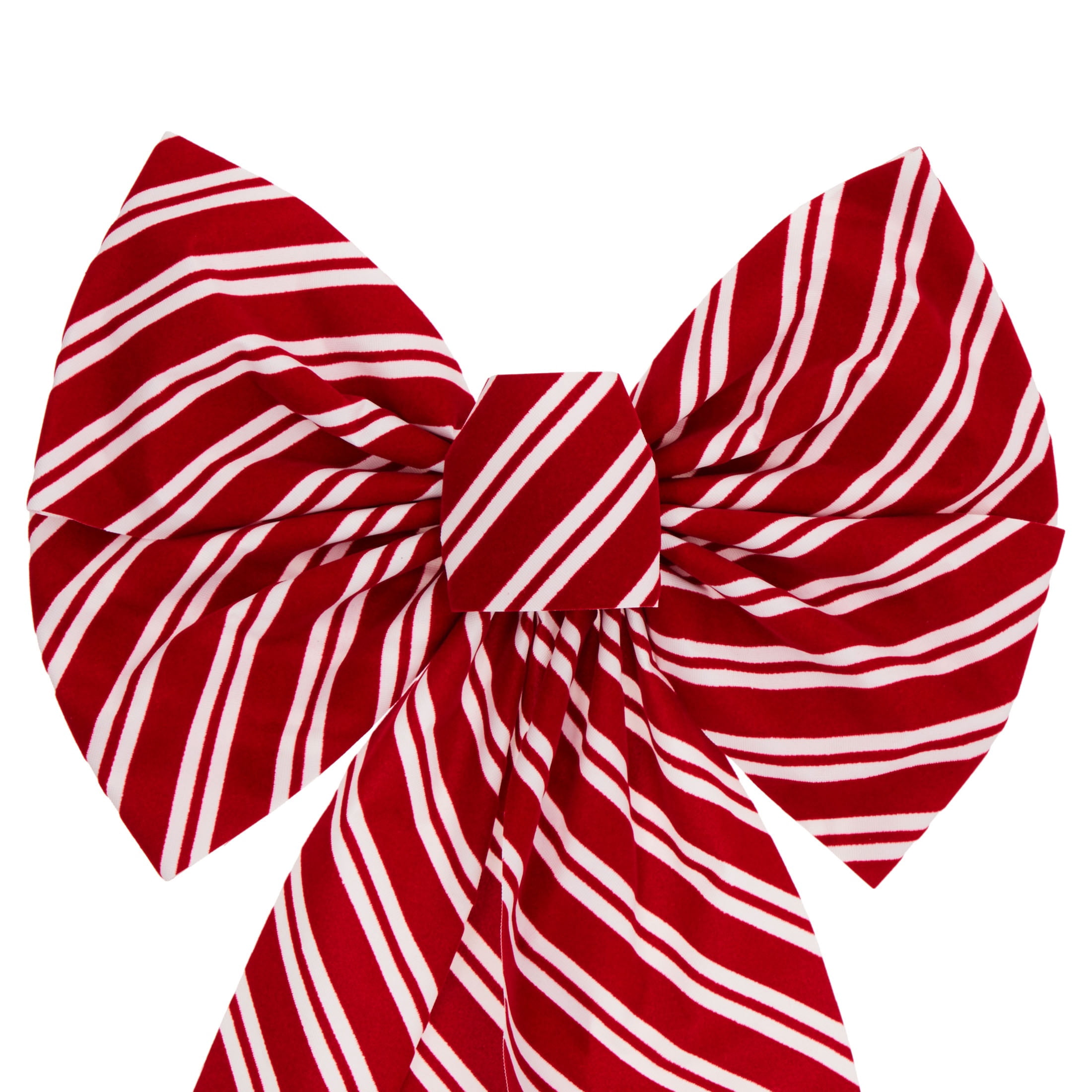 Red and White Striped Decorative Christmas Bow, 19.5", by Holiday Time