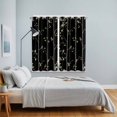 thumbnail image 5 of Curtains 84 Inches Long 2 Panels, Sparrow Grommets Window Treatment Curtain, Spring Birds on The Branches Vintage Country Black Thermal Curtains Drapes for Living Room/Bathroom, 5 of 9