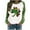 P, variant on YABCSAZ St Patrick's Day Sweatshirts for Women Irish Tops Long Sleeve Sequin Shamrock Clover Printed Irish Pullover Casual Loose Oversize Charms Shirts Blouse Paddy's Day Great Parade Shirts