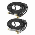 thumbnail image 2 of RCA Audio Cable 1 to 2 Splitter Extension Cable Gold Plated Male to Male Connectors for Superior Sound, 2 of 10