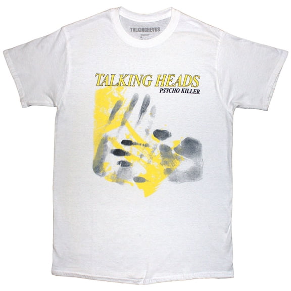 Talking Heads Unisex T-Shirt Psycho Killer Hands (White)