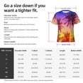 thumbnail image 4 of Rocae Palm Trees at Sunset for Men's Moisture-Wicking Crew Tee - T-Shirt for Sports, Outdoor Activities, and Casual WearSmall, 4 of 9