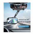 thumbnail image 4 of Soporte Para Teléfono Espejo Retrovisor Porta Celulares 3 en 1 Malubero Negro, 4 of 5