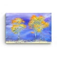 thumbnail image 3 of Startonight Canvas Wall Art Abstract - Golden Trees and Blue Decor Painting - Artwork Print for Bedroom 24" x 36"&nbsp;, 3 of 6
