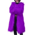 thumbnail image 5 of Drses Women's Fluffy Faux Fur Outwear Parka Coat,Warm Jackets with Long Sleeve, 5 of 8