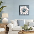thumbnail image 2 of Stupell Industries Gilded Blue Blossom Black Framed Floater Canvas Wall Art design by Sophie 6, 18 x 18, 2 of 9