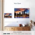 thumbnail image 4 of Elephant Stock Urban Chicago Skyline Wall Art - Horizontal Canvas Wall Art - Living Room Wall Decor - Places Canvas - Gray And Black Decor - 12" x 8", 4 of 8
