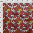 thumbnail image 3 of oneOone Cotton Cambric Red Fabric Rooster Cock Craft Projects Decor Fabric Printed By The Yard 42 Inch Wide-22, 3 of 6