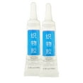 thumbnail image 2 of Fabric Glue Permanent Textile Adhesive | 2pcs 15ml Washable Bond for Clothing, Leather, Denim, Polyester | Fast Drying Clear Nozzle| Strong No-Sew Repair | Portable Sewing Kit Accessory, 2 of 6