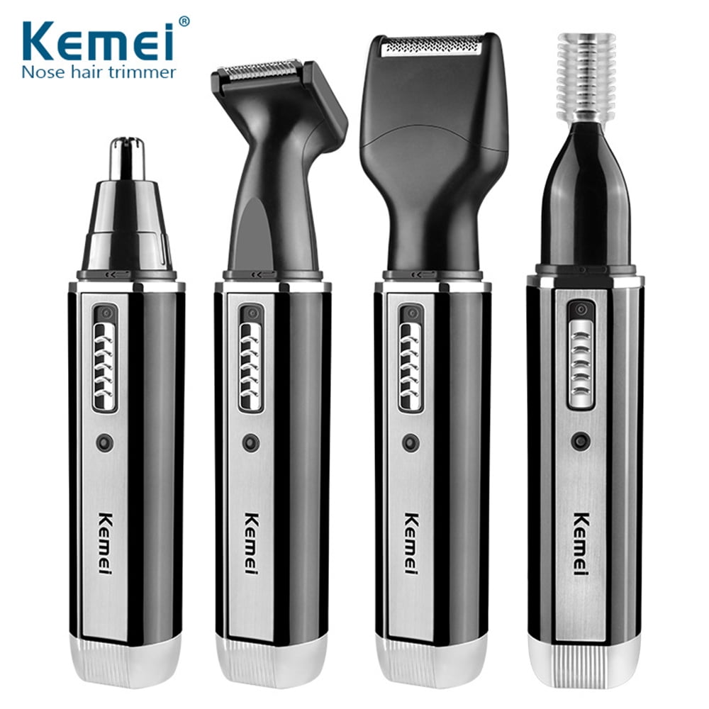 Kemei KM6630 4 in 1 Nose Hair Trimmer for Men USB Rechargeable Eyebrow and Ear Hair Trimmer