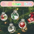 thumbnail image 4 of Clear Plastic Ball Decor Tutuviw 24 Pcs 2.4in DIY Christmas Decorative Balls DIY Clear Plastic Fillable Balls Ornament DIY Fillable Ornaments for DIY Craft Projects Christmas Wedding Home Decor, 4 of 7