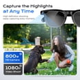 thumbnail image 3 of Domars Smart Glasses with 8MP Camera & ChatGPT AI, Real-Time Translation, Bluetooth/Wi-Fi, ENC Noise Canceling, Voice/Touch Control, Music Player, 270mAh Battery, 3 of 7