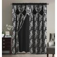 thumbnail image 1 of Cortina GLORY RUGS Jacquard negra, 140 x 213 cm, 2 paneles, 1 of 7
