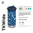 thumbnail image 2 of Klean Kanteen TKWide Insulated Water Bottle with Twist Cap - Stainless Steel Water Bottle - 12 Oz, Navy Hearts, 2 of 7