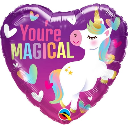 18 inch You'Re Magical Unicorn Qualatex Foil Mylar Balloon - Party Supplies Decorations