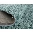 thumbnail image 7 of Modern Indoor Rectangular Carpet, Pad, Mat Azzurra Turquoise Shag 5' x 7' Rug, 7 of 7