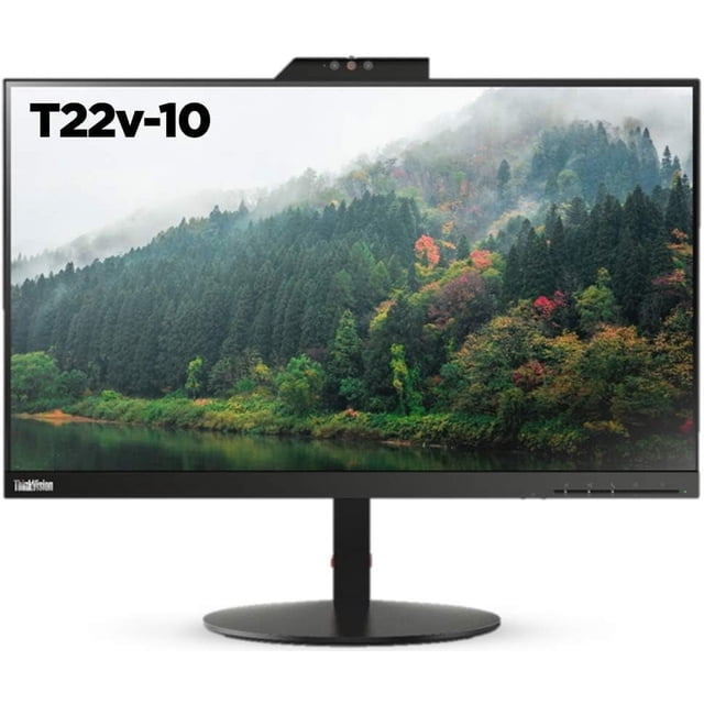 AIO : HP + LENOVO, T22V 22 Pouces FHD IPS LED avec Caméra Web/micro Double i5-6500T, 8 Go, 256 Go Remis à Neuf
