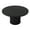 Black, variant on Tzou 47" Round Dining Table for 4-6 - Industrial Waveform Metal Base, 350lb Capacity, Black/Grey/Brown - Kitchen or Dining Room Centerpiece