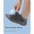 thumbnail image 3 of Mens Ankle Socks 8 Pack Cotton Low Cut Socks Non Slip No Show Socks Size 9-12/13-15, 3 of 5