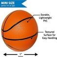 thumbnail image 2 of HLONK 5” Mini Basketball Balls for Mini Hoop Basketball or Over The Door Basketball Hoop Games | PVC, 2 of 5