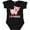 AB-Black, variant on Inktastic I Love Piggies- cute pig Boys or Girls Baby Bodysuit